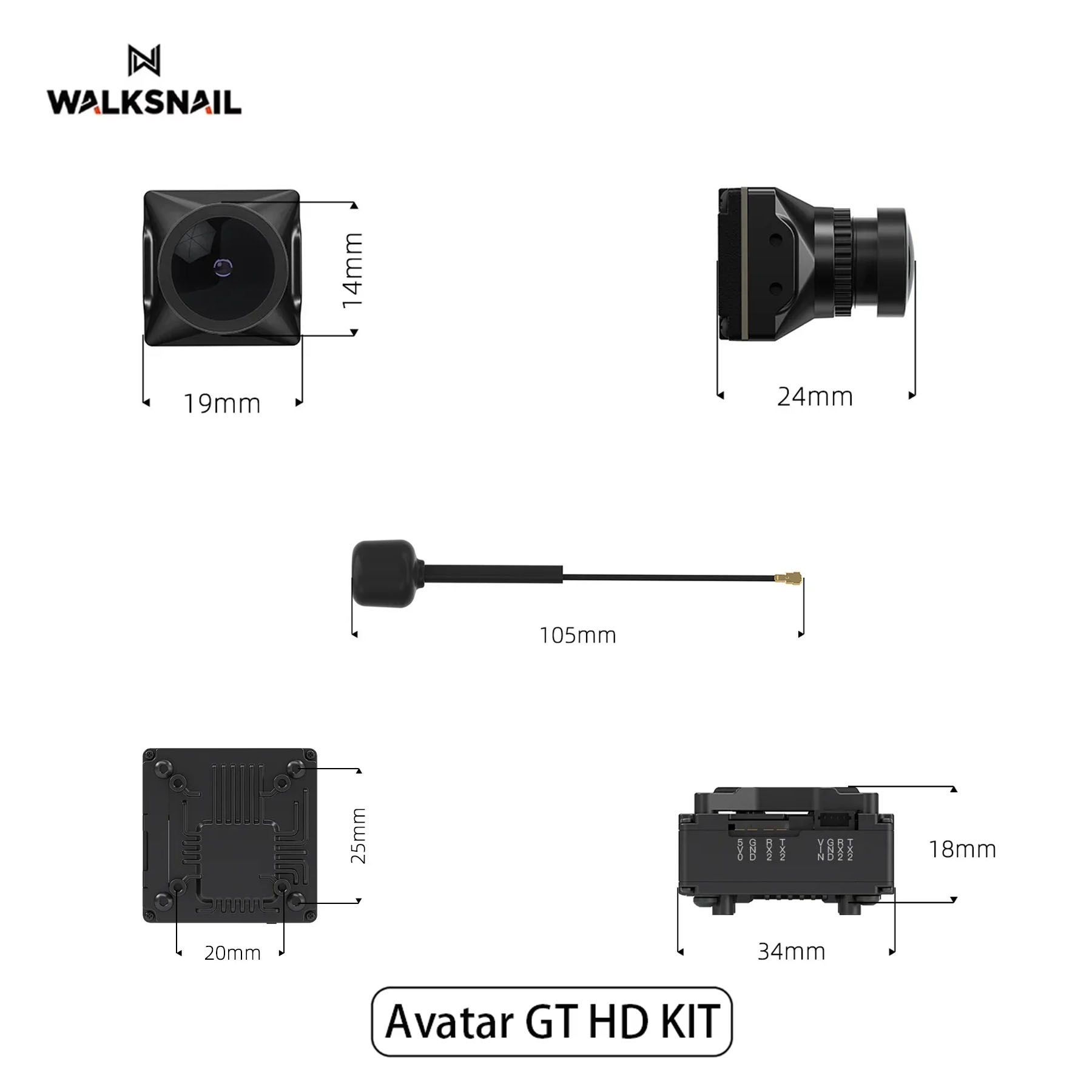 Walksnail Avatar GT HD KIT 2W  – Drone Kit Racing recenzja i cena