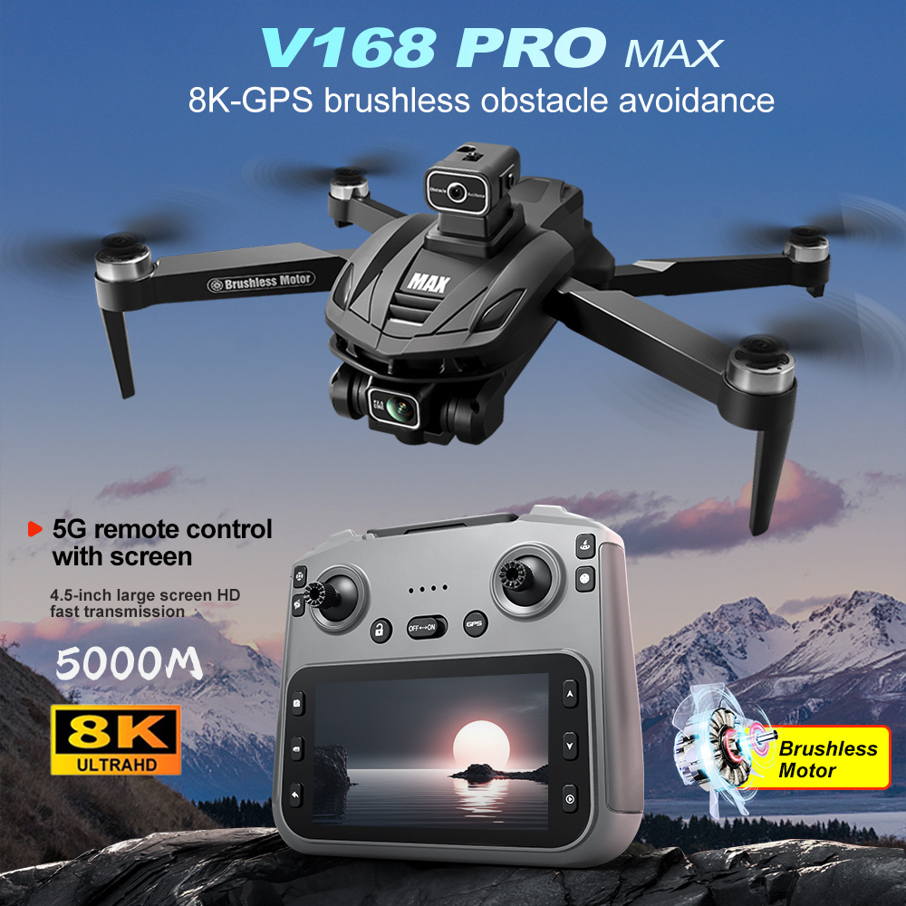 V168 PRO Max GPS Drone 8K Prof – Drone Kit Professional recenzja i cena