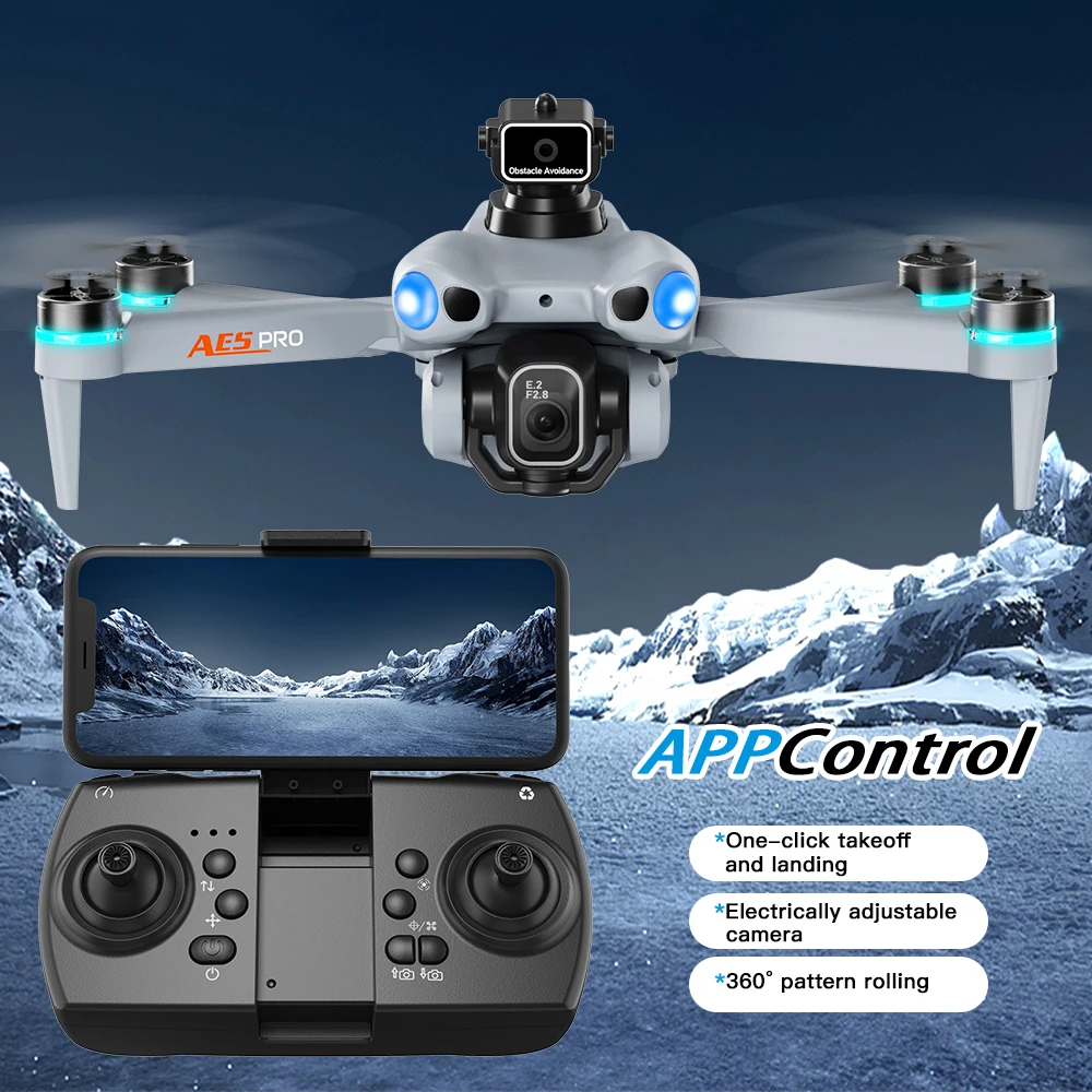 Dron AE5 Pro 8K HD, ekran 4,5  – Drone Kit Tricopter recenzja i cena