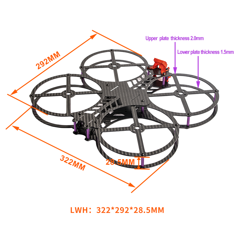 NOWY 5-calowy zestaw ram AOS C – Drone Kit Racing recenzja i cena