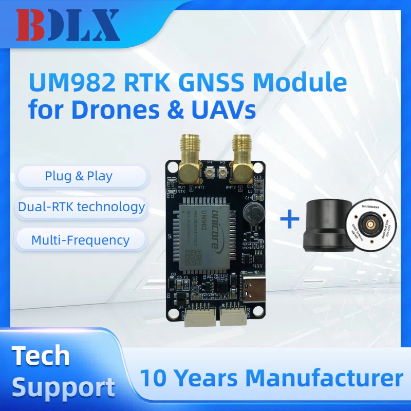 Moduł RTK GNSS UM982 z podwójn – Drone Kit Hexacopter recenzja i cena